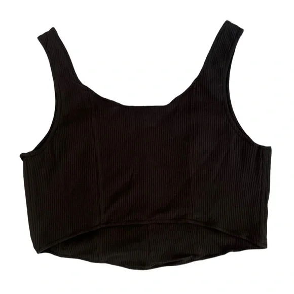 And Now This Black Wire Crop Top NWT - Size XL - Picture 2 of 7